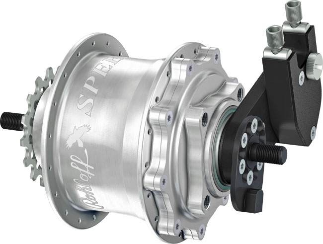 Rohloff Speedhub 500/14 TS DB EX OEM Silber 36 Loch 3 Rohloff Speedhub 500/14 TS DB EX OEM Silber 36 Loch