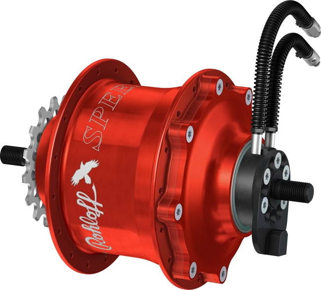 Rohloff Speedhub 500/14 TS OEM Tandem Rot 32 Loch 3 Rohloff Speedhub 500/14 TS OEM Tandem Rot 32 Loch