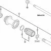 Shimano XTR FH-M988 Disc Hinterradnabe Ersatzteil | Achs + Konusmutter Nr 5 -Günstiges Naben Geschäft 40914 0 Shimano XTR FHM988