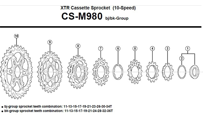 Shimano Verschlussring Fuer XTR CS-M980 Kassette 10 Fach 4 Shimano Verschlussring Fuer XTR CS-M980 Kassette 10 Fach – Bild 2