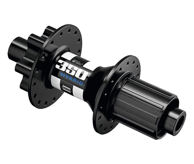 DT Swiss 350 Hybrid Hinterradnabe Classic Disc 6 Loch 32 Loch X12 Rotor HG10 3 DT Swiss 350 Hybrid Hinterradnabe Classic Disc 6 Loch 32 Loch X12 Rotor HG10