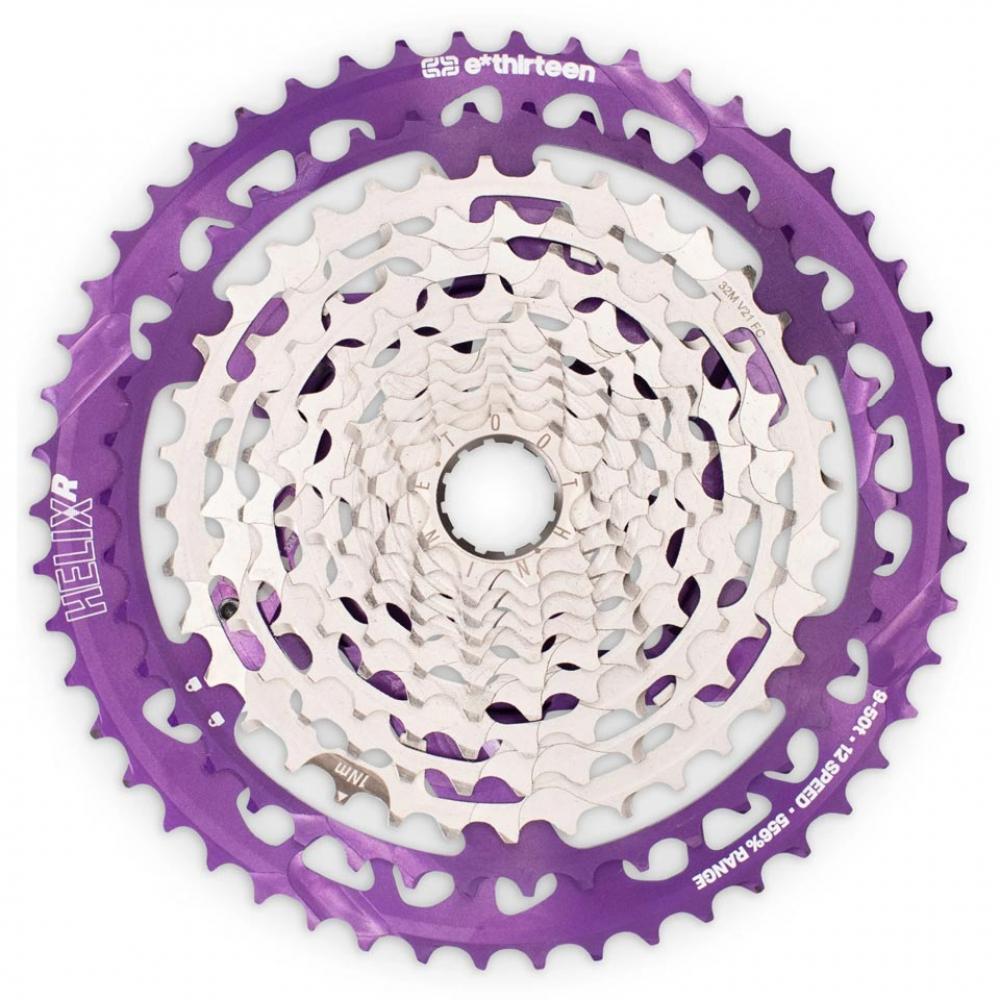 E*thirteen Helix Race XD Kassette 12 Fach Abstufung 9-50 Zaehne Eggplant Violett 3 E*thirteen Helix Race XD Kassette 12 Fach Abstufung 9-50 Zaehne Eggplant Violett