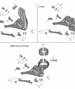 Shimano XTR FD-M9100 Umwerfer Ersatzteil | Klemmschraube Schelle Nr 9