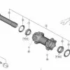 Shimano XTR HB-M9110-BS Disc Vorderradnabe Ersatzteil | Kugellager Links Komplett Nr 7 -Günstiges Naben Geschäft 54661 0 shimano ersatzteile HBM9110BS