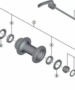 Shimano Deore XT HB-M8000 Disc Vorderradnabe Ersatzteil | Staubkappe Rechts Nr 4