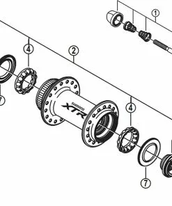 Shimano XTR HB-M985 Disc Vorderradnabe Ersatzteil | Staubkappe Rechts Nr 6