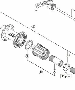 Shimano XTR FH-M970 Hinterradnabe Ersatzteil | Stahlkugeln Nr 4 -Günstiges Naben Geschäft 54956 1