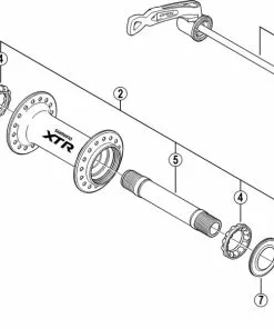 Shimano XTR HB-M970 Vorderradnabe Ersatzteil | Staubkappe Nr 6