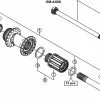 Shimano Zee FH-M640 Disc Hinterradnabe Ersatzteil | Kugellager Nr 4