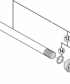 Shimano SM-AX80 Steckachse Ersatzteil | Achsmutter M12 Nr 12