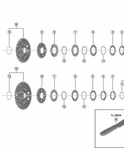 Shimano Dura-Ace CS-R9200 Kassette Ersatzteil | Verschlussring -Günstiges Naben Geschäft 56506 1
