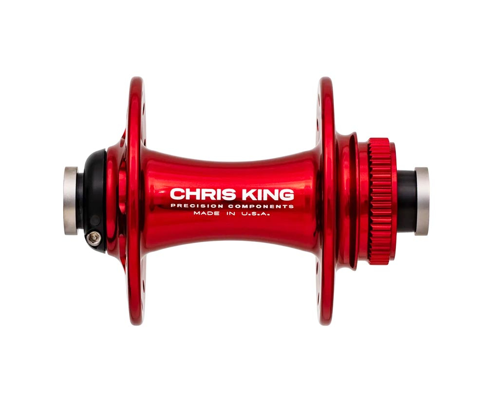 Chris King R45D Ceramic Vorderradnabe 12x100 Disc Centerlock 24 Loch Red | Rot 4 Chris King R45D Ceramic Vorderradnabe 12x100 Disc Centerlock 24 Loch Red | Rot – Bild 2