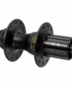 Chris King R45D Hinterradnabe 12x142 Disc Centerlock 28 Loch Rotor HG11 Two Tone | Schwarz-gold