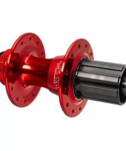 Chris King R45D Ceramic Hinterradnabe 12x142 Disc Centerlock 24 Loch Rotor HG11 Red | Rot