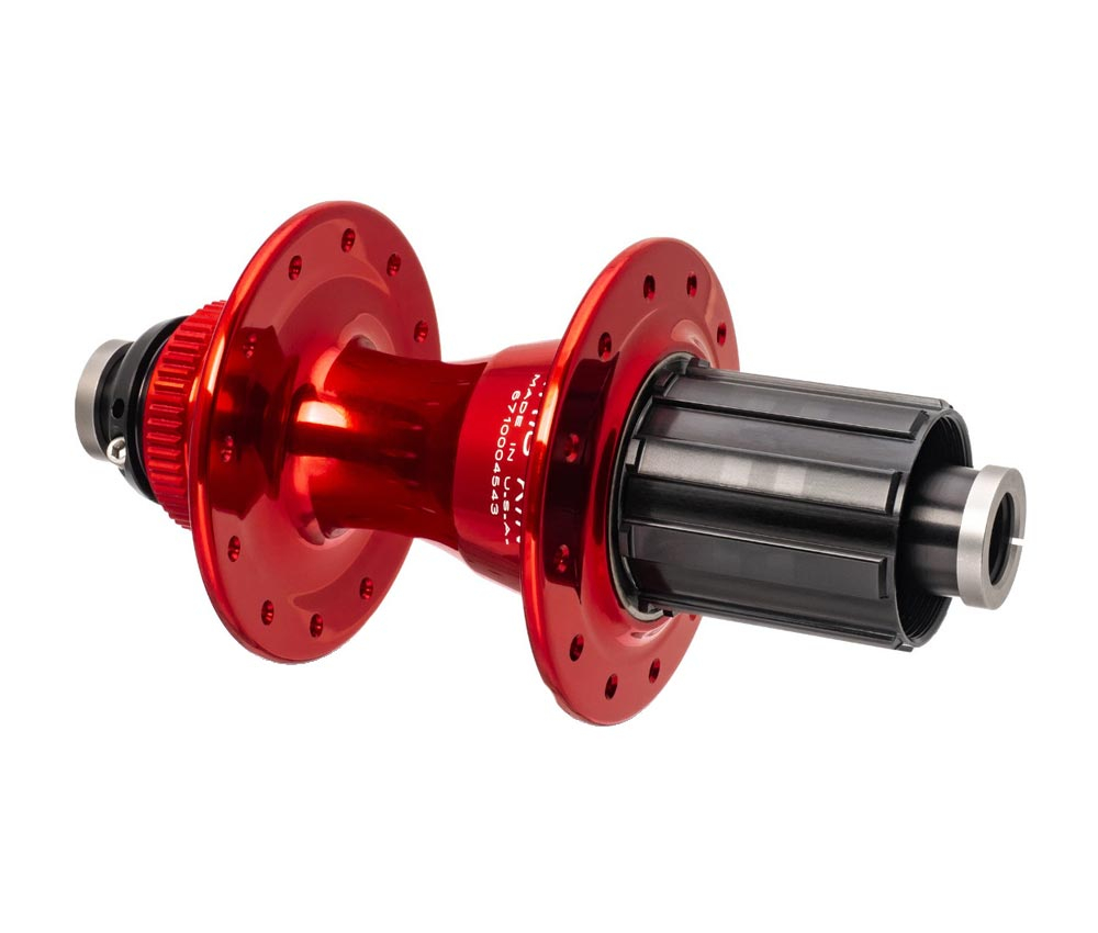 Chris King R45D Ceramic Hinterradnabe 12x142 Disc Centerlock 24 Loch Rotor HG11 Red | Rot 3 Chris King R45D Ceramic Hinterradnabe 12x142 Disc Centerlock 24 Loch Rotor HG11 Red | Rot