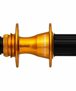 Chris King R45D Ceramic Hinterradnabe 12x142 Disc Centerlock 28 Loch Rotor HG11 Gold | Gold