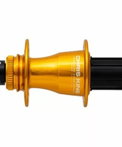 Chris King Boost Centerlock Hinterradnabe 12x148 Disc Centerlock 24 Loch Rotor Shimano HG11 Gold | Gold