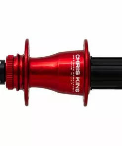 Chris King Boost Centerlock Ceramic Hinterradnabe 12x148 Disc Centerlock 32 Loch Rotor Shimano HG11 Red | Rot