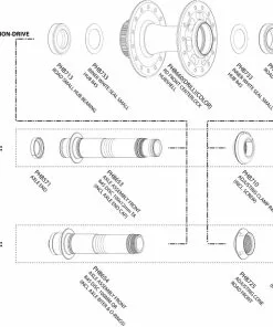 Chris King R45D Vorderradnabe Ersatzteil | Umruestkit Steckachse Silber -Günstiges Naben Geschäft 57214 1
