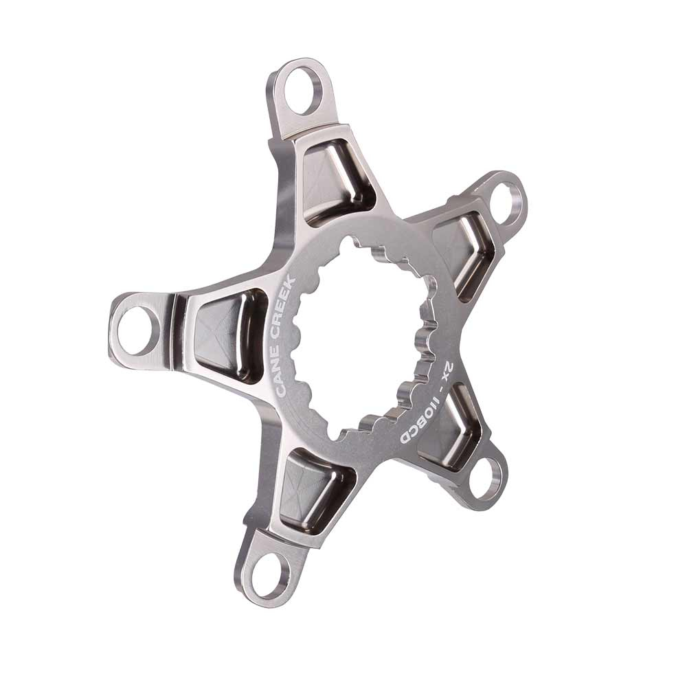 Cane Creek EeWings Kettenblatt -Spider 2 Fach 110mm Lochkreis 5 Arm Silber-titanium 4 Cane Creek EeWings Kettenblatt -Spider 2 Fach 110mm Lochkreis 5 Arm Silber-titanium – Bild 2