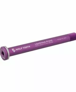 Wolf Tooth Steckachse Vorderrad - 12x100mm Laenge 117mm Gewinde M12x1,0mm Violett