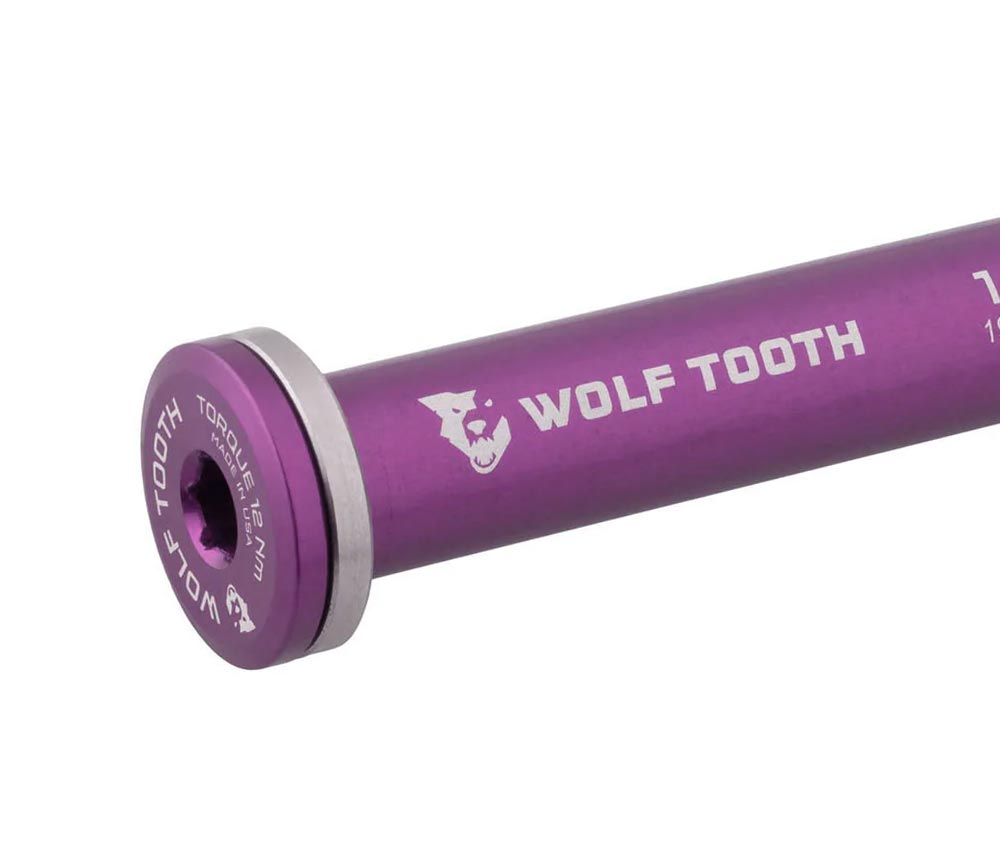 Wolf Tooth Steckachse Vorderrad - 12x100mm Laenge 117mm Gewinde M12x1,0mm Violett 4 Wolf Tooth Steckachse Vorderrad - 12x100mm Laenge 117mm Gewinde M12x1,0mm Violett – Bild 2