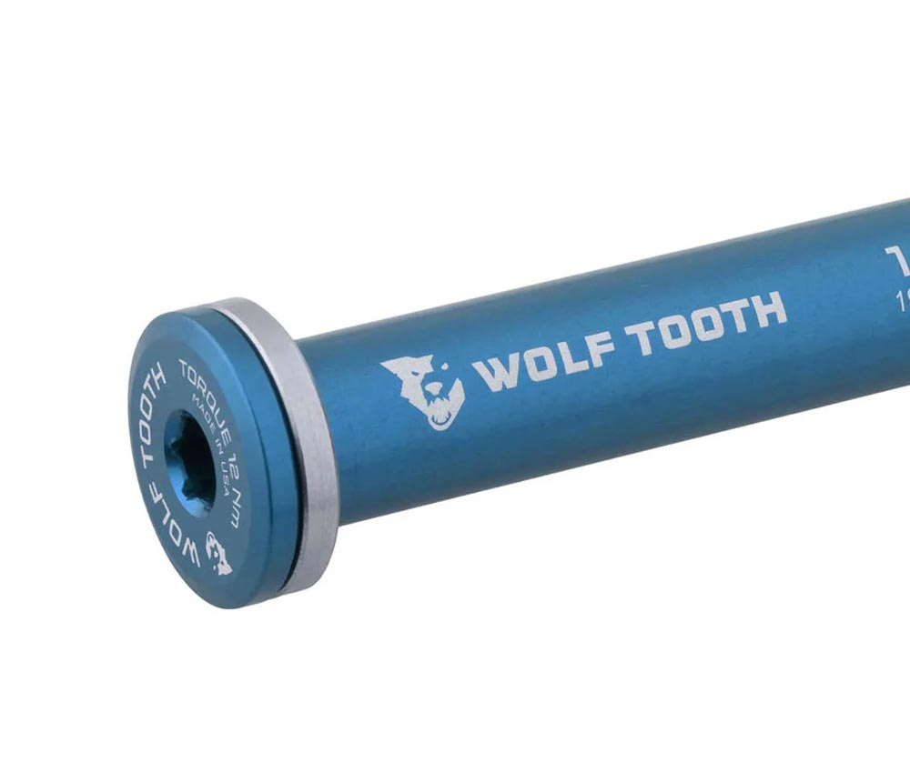 Wolf Tooth Steckachse Vorderrad - 12x100mm Laenge 117mm Gewinde M12x1,0mm Blau 4 Wolf Tooth Steckachse Vorderrad - 12x100mm Laenge 117mm Gewinde M12x1,0mm Blau – Bild 2