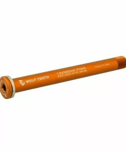 Wolf Tooth Steckachse Vorderrad - 12x100mm Laenge 120mm Gewinde M12x1,5mm Orange