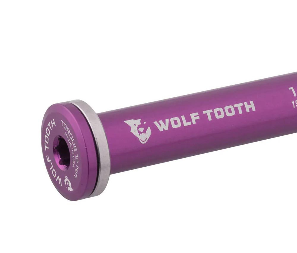 Wolf Tooth Steckachse Vorderrad - 12x100mm Laenge 120mm Gewinde M12x1,5mm Violett 4 Wolf Tooth Steckachse Vorderrad - 12x100mm Laenge 120mm Gewinde M12x1,5mm Violett – Bild 2