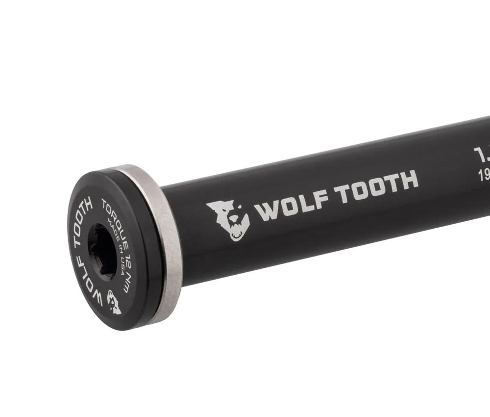 Wolf Tooth Steckachse Vorderrad - 12x100mm Laenge 122mm Gewinde M12x1,75mm Schwarz 4 Wolf Tooth Steckachse Vorderrad - 12x100mm Laenge 122mm Gewinde M12x1,75mm Schwarz – Bild 2