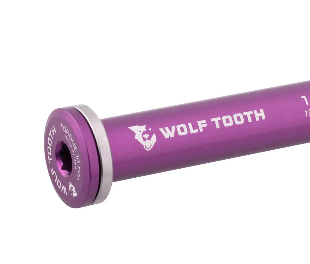 Wolf Tooth Steckachse Vorderrad - 12x100mm Laenge 122mm Gewinde M12x1,75mm Violett 4 Wolf Tooth Steckachse Vorderrad - 12x100mm Laenge 122mm Gewinde M12x1,75mm Violett – Bild 2