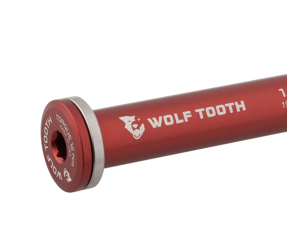 Wolf Tooth Steckachse Vorderrad - 12x100mm Laenge 122mm Gewinde M12x1,75mm Rot 4 Wolf Tooth Steckachse Vorderrad - 12x100mm Laenge 122mm Gewinde M12x1,75mm Rot – Bild 2