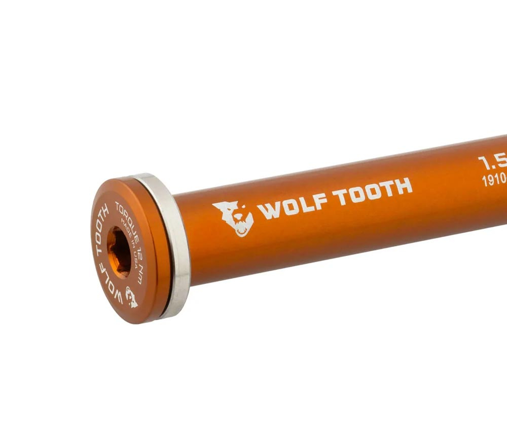 Wolf Tooth Steckachse Vorderrad - 12x100mm Laenge 125mm Gewinde M12x1,5mm Orange 4 Wolf Tooth Steckachse Vorderrad - 12x100mm Laenge 125mm Gewinde M12x1,5mm Orange – Bild 2