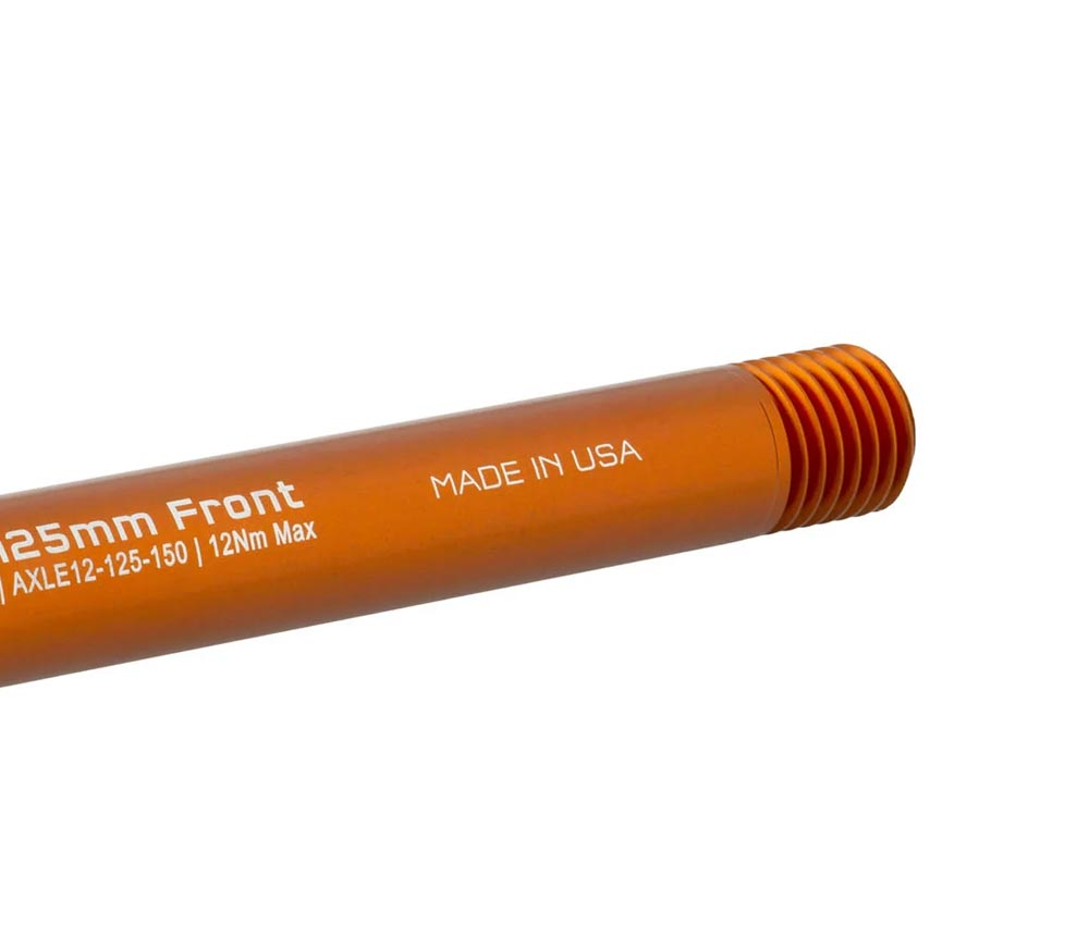 Wolf Tooth Steckachse Vorderrad - 12x100mm Laenge 125mm Gewinde M12x1,5mm Orange 5 Wolf Tooth Steckachse Vorderrad - 12x100mm Laenge 125mm Gewinde M12x1,5mm Orange – Bild 3