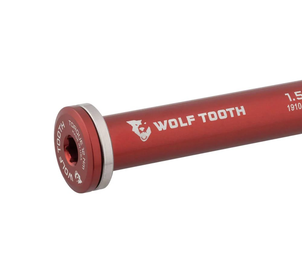 Wolf Tooth Steckachse Vorderrad - 12x100mm Laenge 125mm Gewinde M12x1,5mm Rot 4 Wolf Tooth Steckachse Vorderrad - 12x100mm Laenge 125mm Gewinde M12x1,5mm Rot – Bild 2