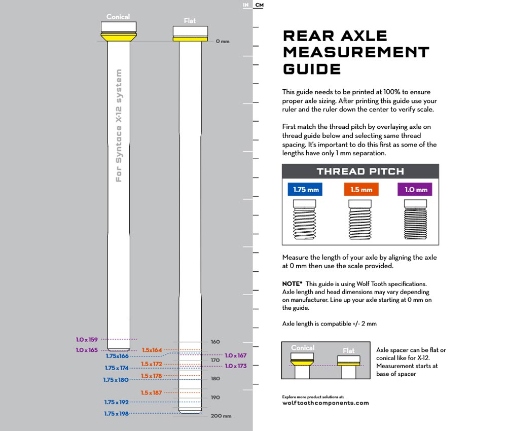 Wolf Tooth X-12 Steckachse Hinterrad - 12x142mm / 12x159mm Gewinde M12x1,0mm Schwarz 7 Wolf Tooth X-12 Steckachse Hinterrad - 12x142mm / 12x159mm Gewinde M12x1,0mm Schwarz – Bild 5