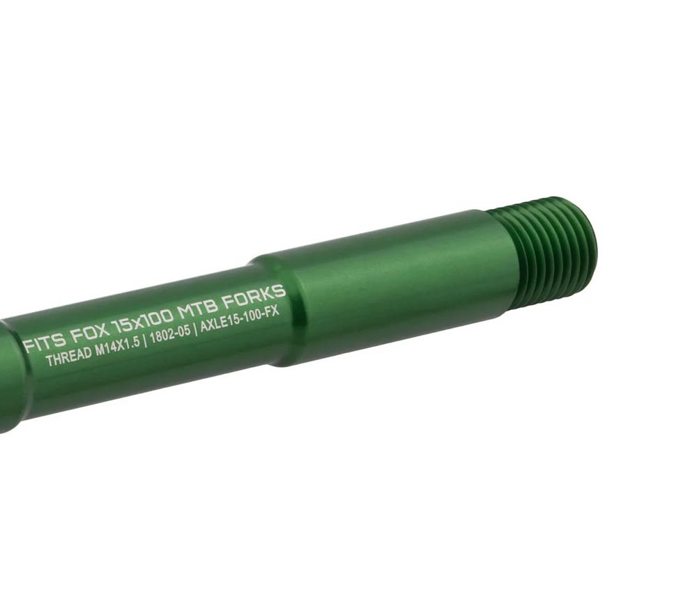 Wolf Tooth Fox Steckachse Vorderrad - 15x100mm Laenge 145mm Gewinde M14x1,5mm Gruen 5 Wolf Tooth Fox Steckachse Vorderrad - 15x100mm Laenge 145mm Gewinde M14x1,5mm Gruen – Bild 3