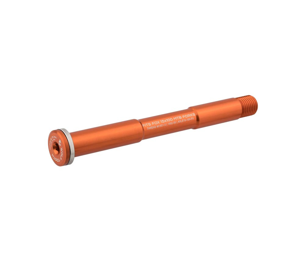 Wolf Tooth Fox Steckachse Vorderrad - 15x100mm Laenge 145mm Gewinde M14x1,5mm Orange 3 Wolf Tooth Fox Steckachse Vorderrad - 15x100mm Laenge 145mm Gewinde M14x1,5mm Orange