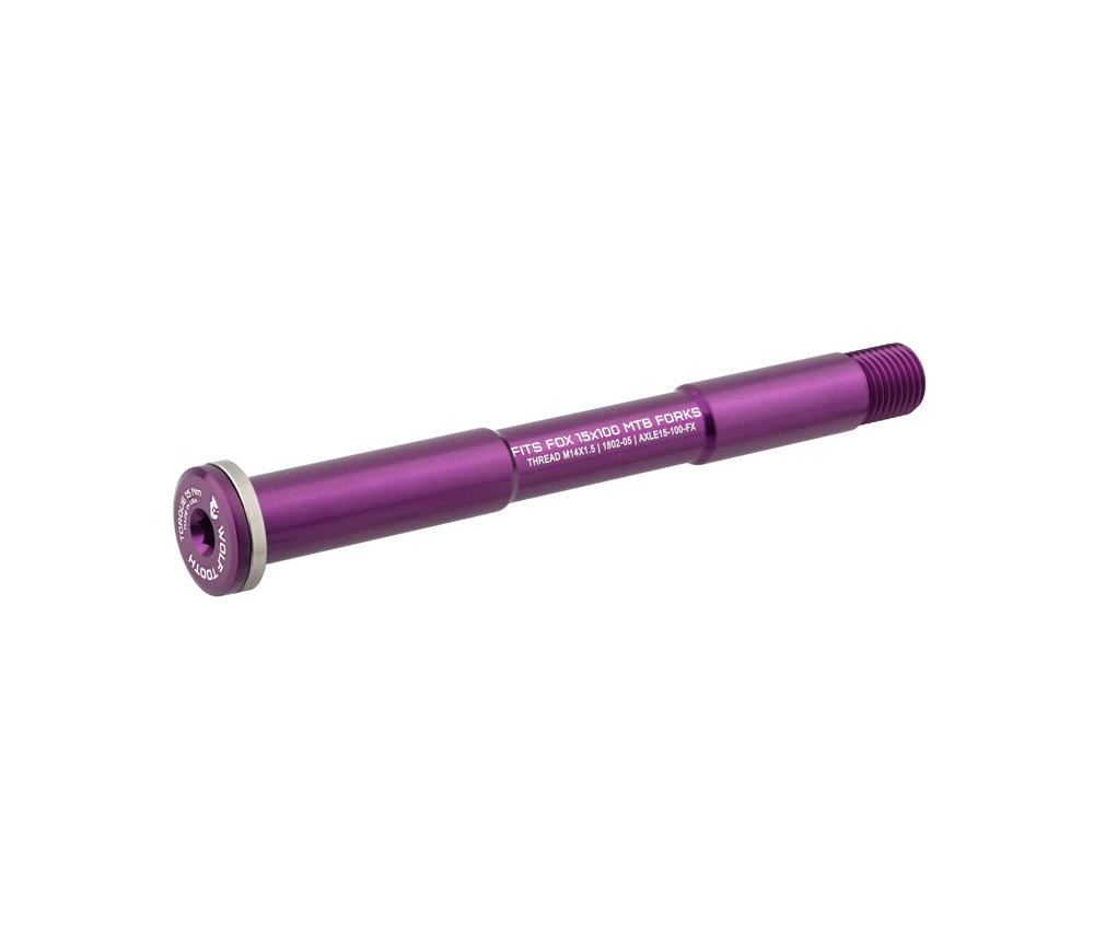 Wolf Tooth Fox Steckachse Vorderrad - 15x100mm Laenge 145mm Gewinde M14x1,5mm Violett 3 Wolf Tooth Fox Steckachse Vorderrad - 15x100mm Laenge 145mm Gewinde M14x1,5mm Violett