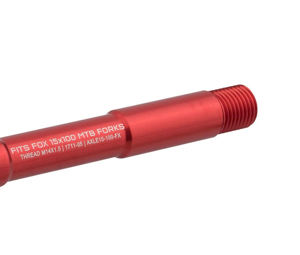 Wolf Tooth Fox Steckachse Vorderrad - 15x100mm Laenge 145mm Gewinde M14x1,5mm Rot 5 Wolf Tooth Fox Steckachse Vorderrad - 15x100mm Laenge 145mm Gewinde M14x1,5mm Rot – Bild 3