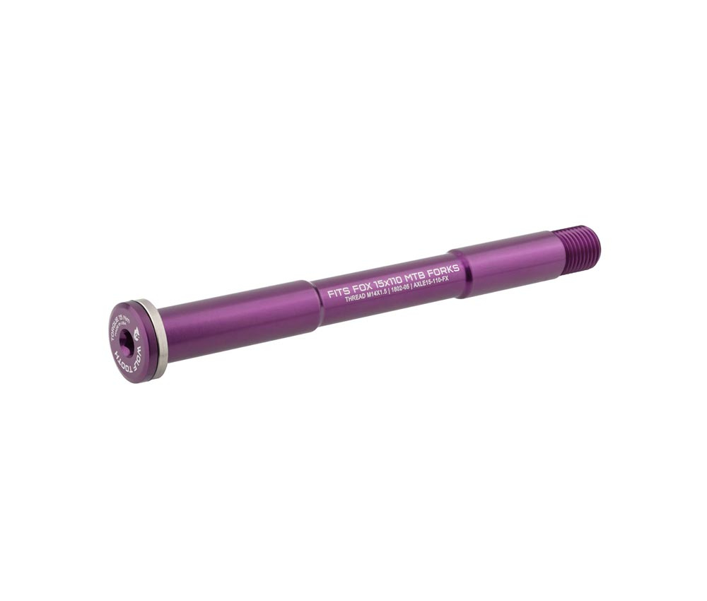 Wolf Tooth Fox Steckachse Vorderrad - 15x110mm Laenge 155mm Gewinde M14x1,5mm Violett 3 Wolf Tooth Fox Steckachse Vorderrad - 15x110mm Laenge 155mm Gewinde M14x1,5mm Violett