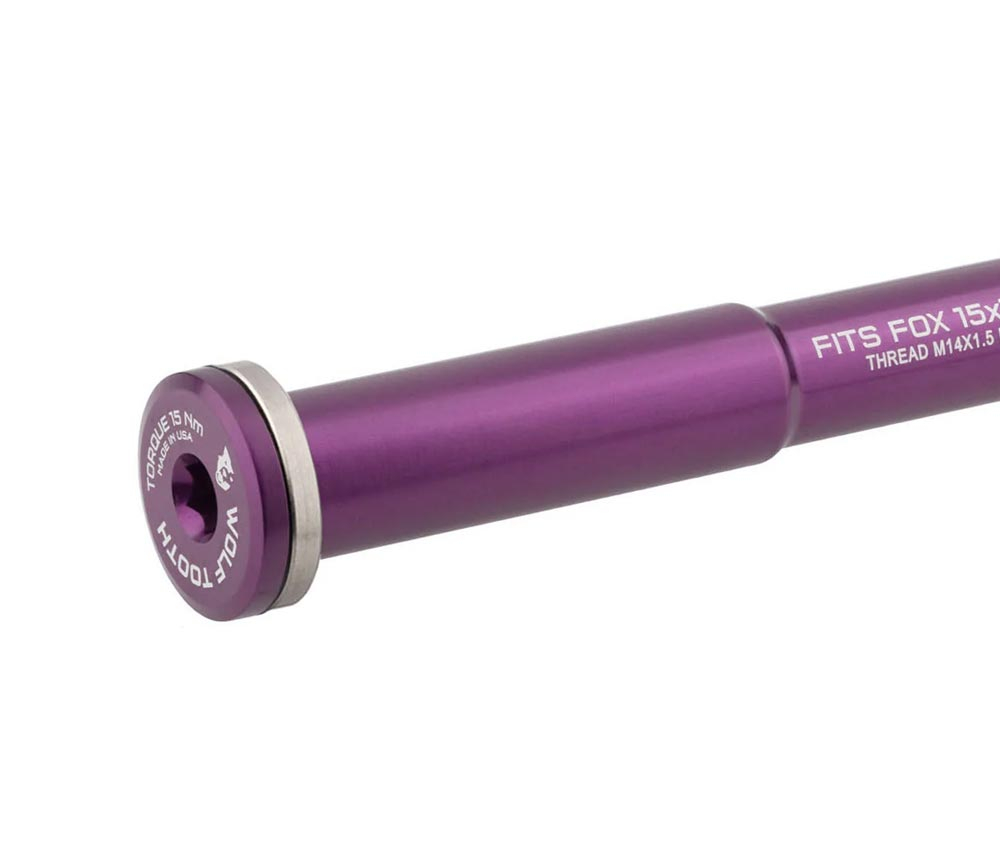 Wolf Tooth Fox Steckachse Vorderrad - 15x110mm Laenge 155mm Gewinde M14x1,5mm Violett 4 Wolf Tooth Fox Steckachse Vorderrad - 15x110mm Laenge 155mm Gewinde M14x1,5mm Violett – Bild 2