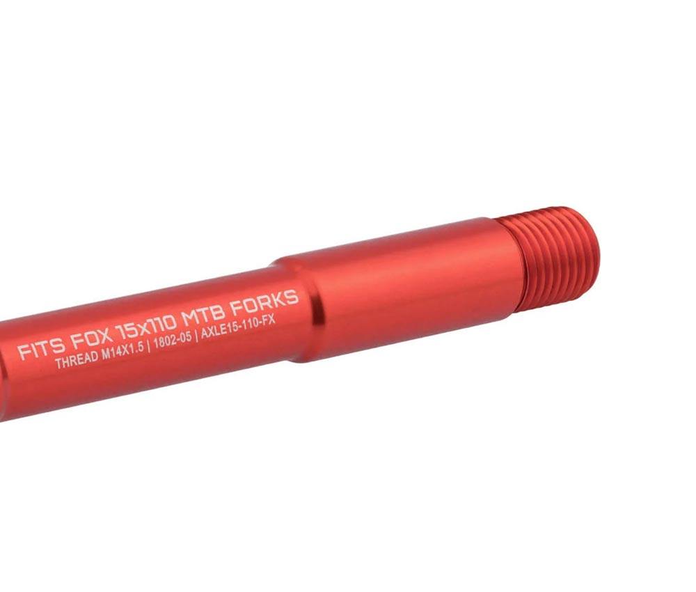 Wolf Tooth Fox Steckachse Vorderrad - 15x110mm Laenge 155mm Gewinde M14x1,5mm Rot 5 Wolf Tooth Fox Steckachse Vorderrad - 15x110mm Laenge 155mm Gewinde M14x1,5mm Rot – Bild 3