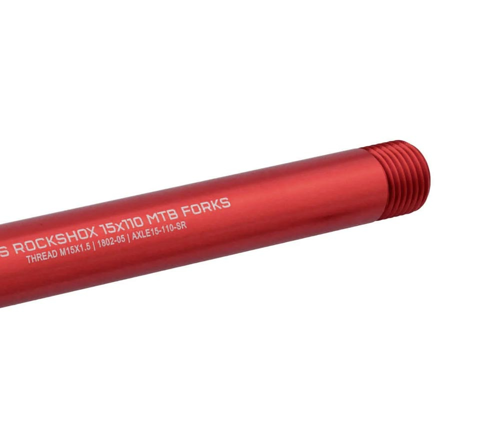 Wolf Tooth RockShox Steckachse Vorderrad - 15x110mm Laenge 158mm M15x1,5mm Rot 5 Wolf Tooth RockShox Steckachse Vorderrad - 15x110mm Laenge 158mm M15x1,5mm Rot – Bild 3
