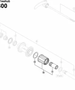 Shimano Ultegra FH-6800 Hinterradnabe Ersatzteil | Freilaufkoerper Komplett Nr 10 -Günstiges Naben Geschäft 58785 2