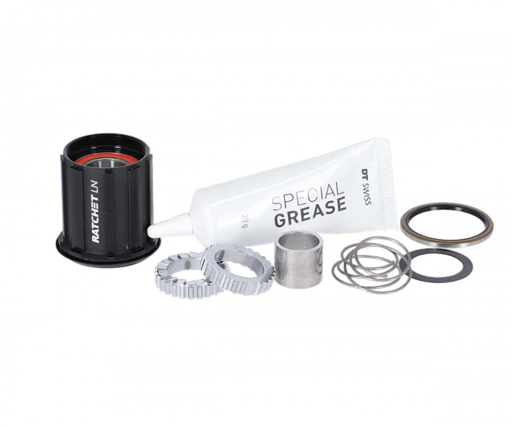DT Swiss Ratchet LN Freilaufkoerper Umruestkit Kit | Aluminium MTB HG10 - Ohne Endanschlag 3 DT Swiss Ratchet LN Freilaufkoerper Umruestkit Kit | Aluminium MTB HG10 - Ohne Endanschlag